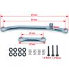 1/24th Aluminium Steering Rod Tie Links RC Upgrade Steering Linkage Set for Axial SCX24 AXI90081 Deadbolt AXI00001 AXI00002 AXI00005 AXI00006 Crawler Car (Titanium) view 2