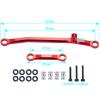 1/24th Aluminium Steering Rod Tie Links RC Upgrade Steering Linkage Set for Axial SCX24 AXI90081 Deadbolt AXI00001 AXI00002 AXI00005 AXI00006 Crawler Car (Red) view 3