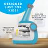 NATIONAL GEOGRAPHIC Microscope for Kids - Science Kit with an Easy-to-Use Kids Microscope, Up to 400x Zoom, Blank and Prepared Slides, Rock & Mineral Specimens, STEM Project Toy view 3