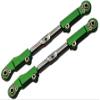 2Pc Set Upgrades Aluminum+Stainless Steel Front Camber Link Set 1/8 4Wd Sledge Monster Truck95076-4 RC Cars by GPM (Green) view 1