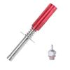 Glow Plug Igniter+N3 Hot Spark Glow Plugs,Igniter Nitro Engine Starter Tools Support AA Batteries for 1/10 Nitro Engine RC Car Buggy Truck Model PlaneRed view 4