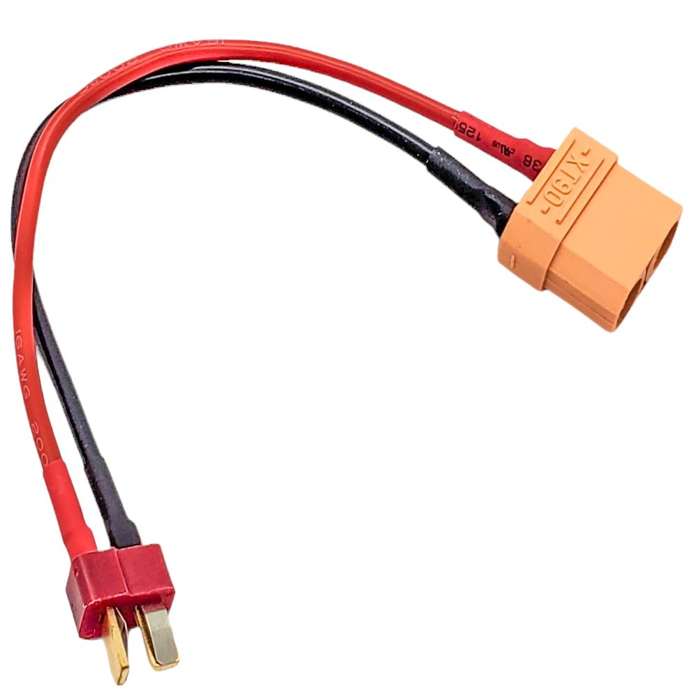 NHX RC XT90 Female to T Plug (Deans) Male Conversion Connector 16AWG 150mm