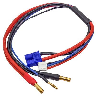 NHX RC 4.0mm Bullet Male to EC3 Female 2S Balance Charge Lead Connector