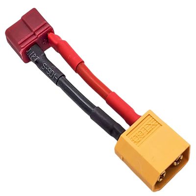 NHX RC XT60 Male to T Plug (Deans) Female Conversion Connector 14AWG 40mm
