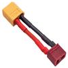 NHX RC XT60 Male to T Plug (Deans) Female Conversion Connector 14AWG 40mm view 2