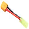 NHX RC XT60 Male to Mini Tamiya Male Conversion Connector 16AWG 40mm view 2