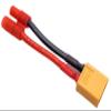 NHX RC XT60 Male to 3.5mm Banana Male/Female Conversion Connector 14AWG 40mm view 1