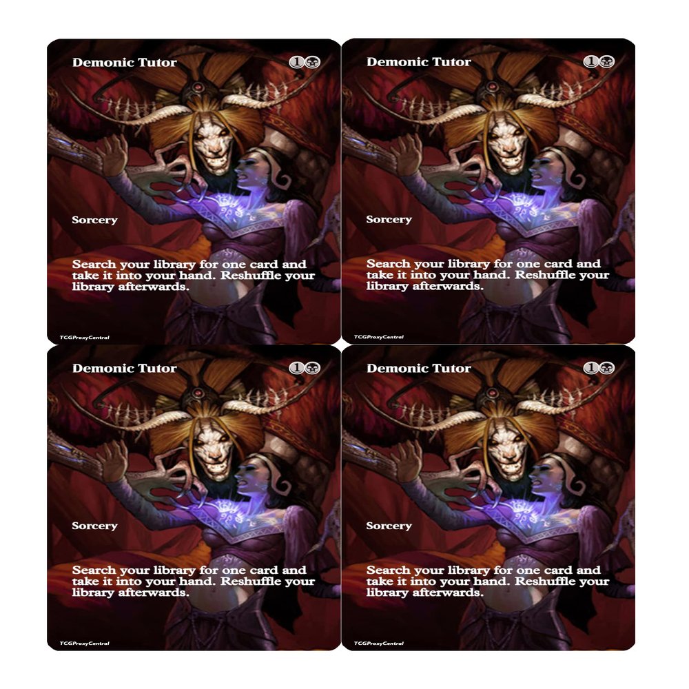 4x | Demonic Tutor | Extended Art | Foil or Non-Foil (Foil)