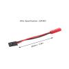 Entatial JST Plug Splitter,96mm Female to JR FuTABA Male Cable Connector Servo Adapter Wire for RC Car Aircraft (EntatialWzp8) view 4