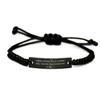 Cute Juggling, Juggling Started Out as a Harmless Hobby. I Had No Idea It Would, Inspire Black Rope Bracelet for Men Women from view 1
