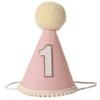WAWUO Natural Boho Party Hat | First Birthday Cake Smash Hat | Boho Theme view 1