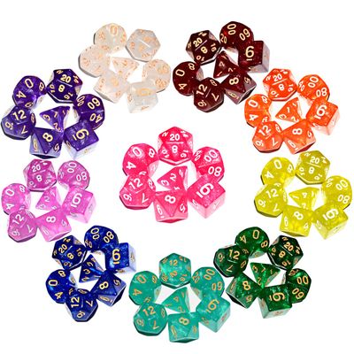 70Pieces DND Dice Set| Rainbow Galaxy Polyhedral Dice Set for Board Game