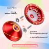 MAGICYOYO V6S Responsive Yoyo for Kids 8-12, Professional FingerSpin Trick Yo Yo for Adult, Dual Purpose Metal Yo-Yo with Unresponsive Bearing + 12 Yoyo Strings, Bearing Removal, Case Bag (Red Gold) view 4