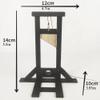 1/18 Handmade Ancient Wooden Model Medieval Mini French Guillotine Pillory Prison cage Coffinfor Creative Props Decoration Scene Halloween Decorations (Guillotine B) view 3