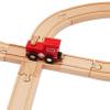Amazon Basics 65-piece Wooden Train Railway Construction Set with Track - Compatible and Train Railroad, Wooden Toys for Kids, Gift for Age 3Y+ view 3