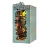 DIY Dollhouse Wood Bookends Book Nook Model Building Kit with LED Light,Wooden Model Kits for Teens and Adults to Build-Creativity Gift for Birthdays,Christmas,Valentines Day (Magic House) view 1