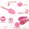 Altdorff Kids Gardening Tool Set Pink, Kid Rake and Shovel Set, 29.6'' Metal Leaf Rake, Shovel, Hoe and Mini Garden Yard Tools, Gardening Toy Gift for Kids Age 3+ Years(Pink), Develop Intelligence view 4
