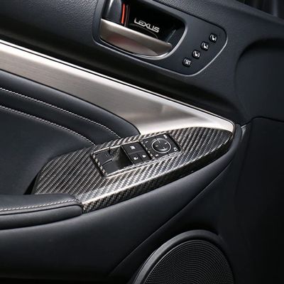 New Carbon Fiber Window Control Covers for Lexus RC 2014-2018 RC300h RC350 (One Set)