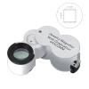 Microscope Accessories Kit 45X Foldable Mini Pocket Microscope Magnifier LED with Loupe Microscope Slides view 3