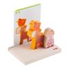HABA Wooden Stacking Toy for Toddlers, On The Farm Educational STEM Blocks for 2+ Year Old, Montessori Learning Toys Made in Germany, Toddler Building Blocks Set with 5 Template Cards for Ages 2-4 view 2