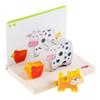 HABA Wooden Stacking Toy for Toddlers, On The Farm Educational STEM Blocks for 2+ Year Old, Montessori Learning Toys Made in Germany, Toddler Building Blocks Set with 5 Template Cards for Ages 2-4 view 3