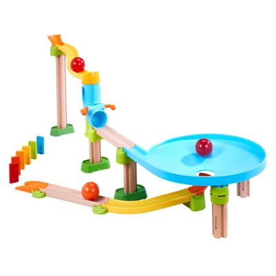 HABA Kullerbu Traffic Jam Ball Track 33 Piece Set with Funnel