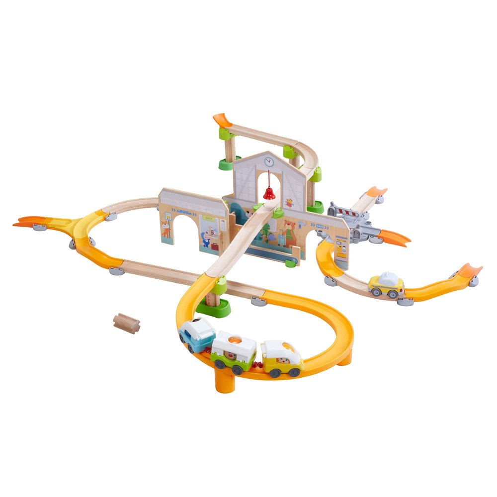 HABA Kullerb 306745 Playway Station First Marble Run Basic Packs from 2 Years, Colourful
