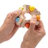 HABA Wooden Baby Teething Toy & Montessori Grasping Wooden Rattle Rainbow Ball Wheel, Sensory Toys for Babies, Safe & Sustainable Baby Grasping Toys for 6-12 Months, Made in Germany view 4