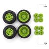GoolRC Outer Diameter 4.33 inch / 110mm RC Car Rubber Tires Set with Hex Wheel Rims 12MM 14MM 17MM for TRX HSP Tamiya HPI Off-Road Vehicle Short Truck RC Car Wheels view 3
