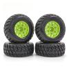 GoolRC Outer Diameter 4.33 inch / 110mm RC Car Rubber Tires Set with Hex Wheel Rims 12MM 14MM 17MM for TRX HSP Tamiya HPI Off-Road Vehicle Short Truck RC Car Wheels view 4