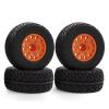 GoolRC RC Car Tires 4pcs Replacements for 12MM 14MM 17MM ARRMA Replacmenet for TRX HSP Tamiya HPI Off-Road Vehicle Short Truck RC Car Wheels RC Car Tires C view 1