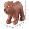 HABA Little Friends Brown Bear Cub - Chunky Plastic Forest Animal Toy Figure view 3