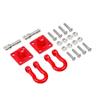 2 Sets Metal Climbing Trailer Tow Hook RC Decorations Accessories for 1/10 Crawler Car Axial SCX10 D90 D110 TRX4 TRX6 Redcat Hop-Up Parts(Red) view 4