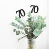 10-Pack Double Sided Glitter 70th Birthday Centerpiece Anniversary Centerpiece Sticks, Number 70 Table Topper Cake Topper for 70th Birthday Anniversary Table Party Decorations (Double Sided black) view 3