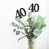 10-Pack Double Sided Glitter 40th Birthday Centerpiece Anniversary Centerpiece Sticks, Number 40 Table Topper Cake Topper for 40th Birthday Anniversary Table Party Decorations (Double Sided black) view 3