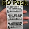 50PCS Do NOT Give in to The War Within END Veteran Suicide Stickers Bulk Pack lot view 1