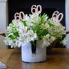 10-Pack Double Sided Glitter 60th Birthday Centerpiece Anniversary Centerpiece Sticks, Number 60 Table Topper Cake Topper for 60th Birthday Anniversary Table Party Decorations (Double Sided rose gold) view 4