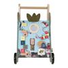 Manhattan Toy Wildwoods Owl Wooden Push Cart with Shape Sorter and Basket, Serrated Oval, Spinners, Bead Run and More Medium view 2