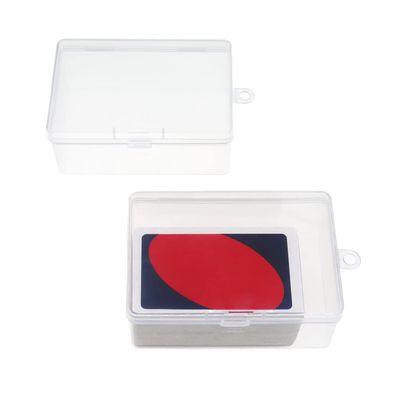 Cwdew Plastic UNO Card Case Holder Compatible with 112Pcs Classic Mattel UNO Card Game, High Capacity Playing Card Case Box Storage (NO Cards) (Set of 2)