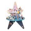 Manhattan Toy Double-Decker Celestial Star Explorer Wooden Activity Center with Shape Gliders, Spinners, Bead Runs and Alluring Artwork view 1