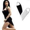 1/12 Scale Female Clothes, Ice Silk Dress Skirt Clothes for 6inch Action Figure Body Doll (White) view 2