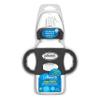 Dr. Brown's Wide-Neck Transitional Sippy Bottle with Silicone Handles 9 oz/270 mL, Black, 1-Pack view 2