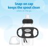 Dr. Brown's Wide-Neck Transitional Sippy Bottle with Silicone Handles 9 oz/270 mL, Black, 1-Pack view 3