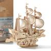 3D Wooden Puzzles Ocean - Sailboat Model Kits, Brainteaser and Puzzle for Christmas/Birthday,Gifts for Adults and Teens to Build Combination view 1