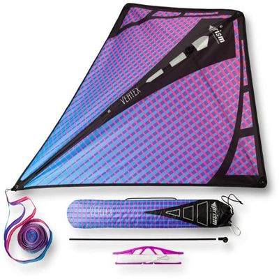 Prism Kites Vertex Diamond Classic Single-Line Kite Easy to Assemble Tail and Spare Parts Included Ultraviolet