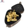 3" Captain Pirate's Maritime Astronomical Brass Sextant Nautical Collection Marine Gift (With Brown Case) view 3