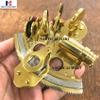 3" Captain Pirate's Maritime Astronomical Brass Sextant Nautical Collection Marine Gift (With Brown Case) view 4