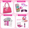 Officygnet Play Purse for Little Girl, Pretend Princess Play Girls Toys for 3 4 5 6 7 8 Year Old, Toddler Purse with Accessories, Kids Toy Purse Birthday for Girls Ages 3-5 4-5 6-8 view 3