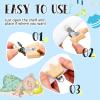 20 Pieces Wood Pacifier Clips Toy Suspender Clips Charm DIY Pacifier Holder for Baby Toddler Teething Grasping Accessory view 3