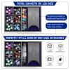 Grajar 3 in 1 Dice Tray with Lid, Portable Dice Box Storage for DND, Dungeons and Dragons, D&D, MTG & RPG Games - Blue view 2